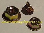 Zinc Oxide Plated Flanged Nuts - Ribbed base for a secure fit
